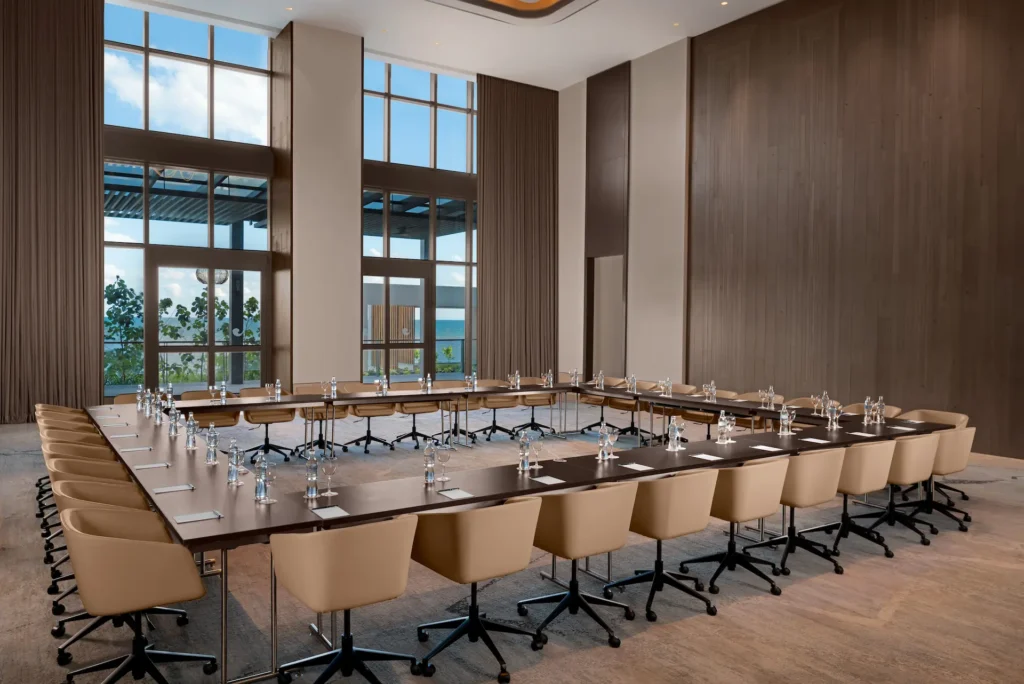 Spacious conference or meeting room with excellent, inspiring natural light.